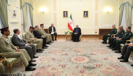 دیدار فرمانده ارتش پاکستان با روحانی + تصاویر