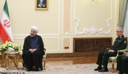 دیدار فرمانده ارتش پاکستان با روحانی + تصاویر