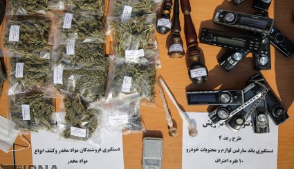 تصاویر/ مرحله چهارم طرح رعد؛ کشفیات پلیس