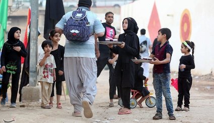 حضور کودکان در پیاده روی اربعین حسینی + تصاویر