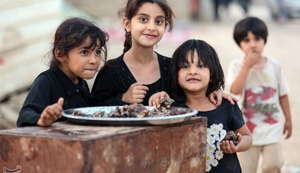 حضور کودکان در پیاده روی اربعین حسینی + تصاویر
