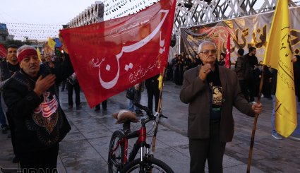آغاز پیاده روی اربعین حسینی در تهران + تصاویر