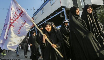 آغاز پیاده روی اربعین حسینی در تهران + تصاویر