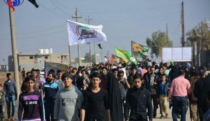 مراسم زیارت اربعین امام حسین (ع) در شهر موصل + تصاویر