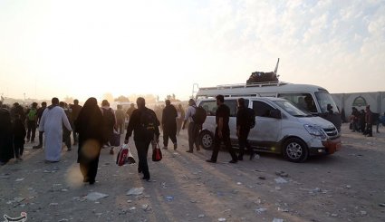 بازگشت زائران حسینی از کربلا