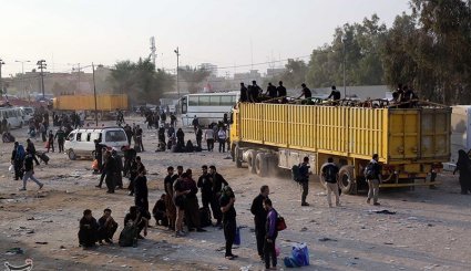 بازگشت زائران حسینی از کربلا