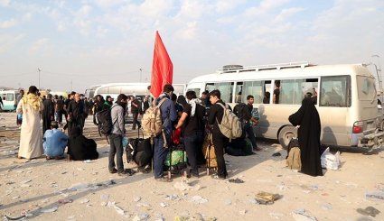 بازگشت زائران حسینی از کربلا