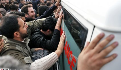 استقبال از پیکر شهید مدافع حرم وحید فرهنگی