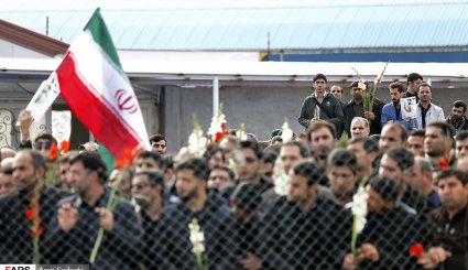 استقبال از پیکر شهید مدافع حرم وحید فرهنگی