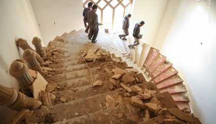کاخ صدام پس از فرار داعش
