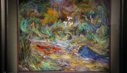 مراسم رونمايي از اثر استاد فرشچيان در حرم مطهر رضوی
