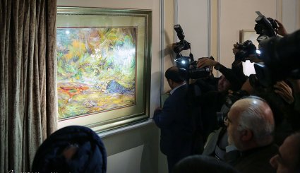 مراسم رونمايي از اثر استاد فرشچيان در حرم مطهر رضوی
