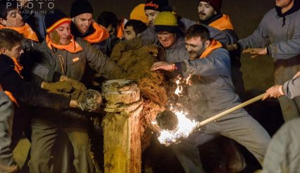 جشنواره آتش گاو در اسپانیا