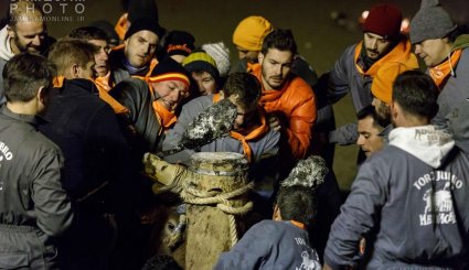 جشنواره آتش گاو در اسپانیا