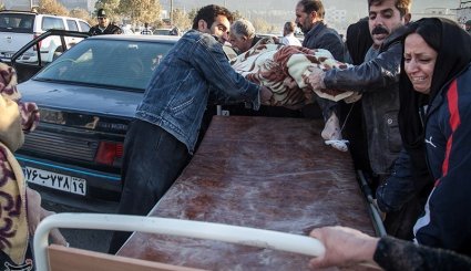 مصدومان و جانباختگان زلزله در سرپل‌ذهاب