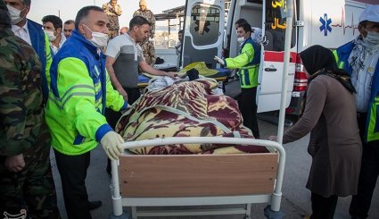 مصدومان و جانباختگان زلزله در سرپل‌ذهاب