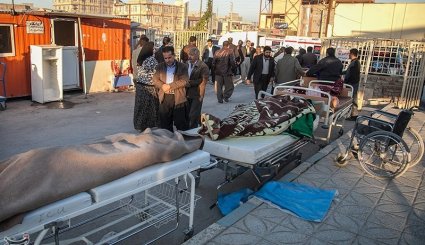 مصدومان و جانباختگان زلزله در سرپل‌ذهاب