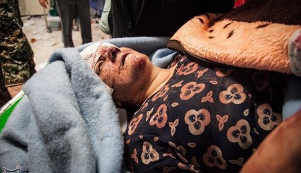مصدومان و جانباختگان زلزله در سرپل‌ذهاب
