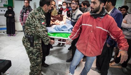 مصدومان و جانباختگان زلزله در سرپل‌ذهاب