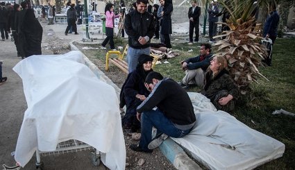 مصدومان و جانباختگان زلزله در سرپل‌ذهاب