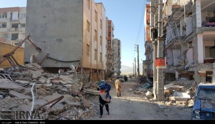 زلزله کرمانشاه / خسارات وارده به مسکن مهر سرپل ذهاب + تصاویر