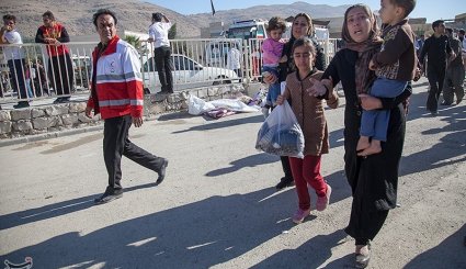 امداد رسانی به مصدومان زلزله در سرپل‌ذهاب + تصاویر