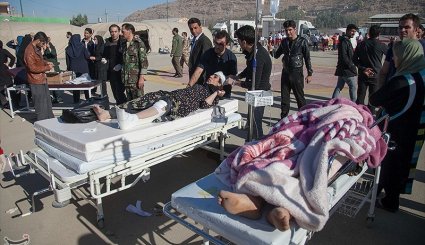 امداد رسانی به مصدومان زلزله در سرپل‌ذهاب + تصاویر