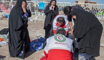 امداد رسانی به مصدومان زلزله در سرپل‌ذهاب + تصاویر