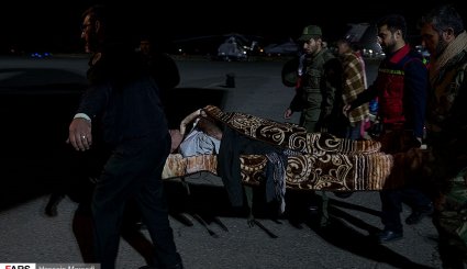 اعزام مجروحان زلزله کرمانشاه به تهران
