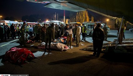 اعزام مجروحان زلزله کرمانشاه به تهران