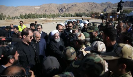 سفر روحانی به مناطق زلزله زده کرمانشاه