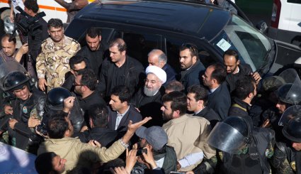 سفر روحانی به مناطق زلزله زده کرمانشاه