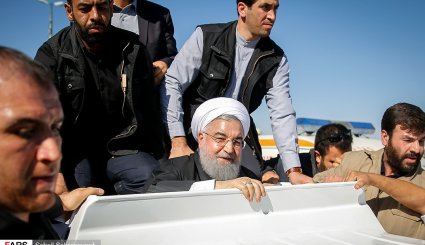 سفر روحانی به مناطق زلزله زده کرمانشاه