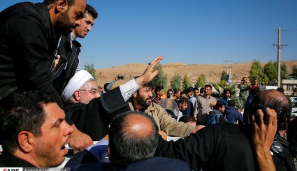 سفر روحانی به مناطق زلزله زده کرمانشاه