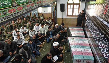 ورود پیکر ۵ شهید نیروی انتظامی به شیراز
