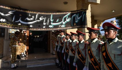 ورود پیکر ۵ شهید نیروی انتظامی به شیراز
