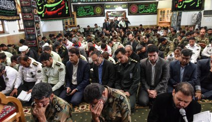 ورود پیکر ۵ شهید نیروی انتظامی به شیراز

