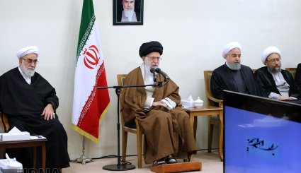 تصاویر/ دیدار سران سه قوه و مسئولان نظام با رهبر انقلاب