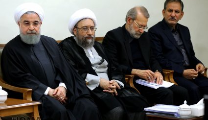 تصاویر/ دیدار سران سه قوه و مسئولان نظام با رهبر انقلاب