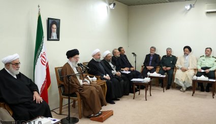 تصاویر/ دیدار سران سه قوه و مسئولان نظام با رهبر انقلاب