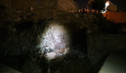 ریزش مجدد کوه در اهواز + تصاویر
