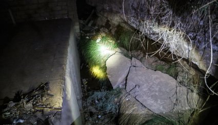 ریزش مجدد کوه در اهواز + تصاویر