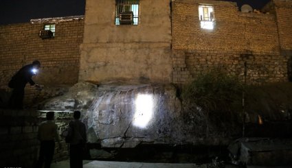 ریزش مجدد کوه در اهواز + تصاویر