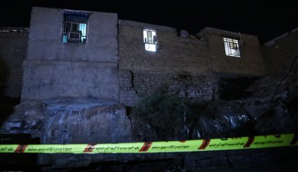 ریزش مجدد کوه در اهواز + تصاویر
