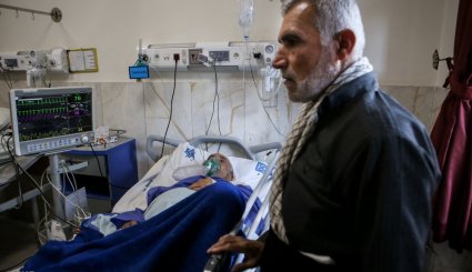 رسیدگی به مصدومان حادثه زلزله کرمانشاه + تصاویر