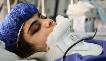 رسیدگی به مصدومان حادثه زلزله کرمانشاه + تصاویر