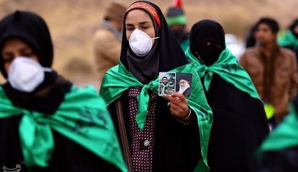 پیاده روی زائران حرم رضوی + تصاویر
