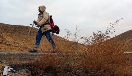 پیاده روی زائران حرم رضوی + تصاویر