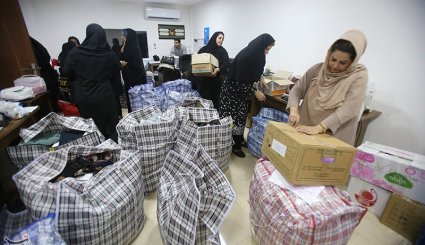 ارسال کمکهای مردمی برای زلزله زدگان - جزیره کیش + تصاویر