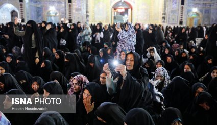 مراسم خطبه خوانی شب شهادت امام رضا (ع) در حرم رضوی + تصاویر